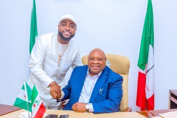 Governor Ademola Adeleke and Davido